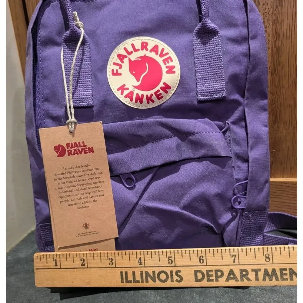 NWT Fjallraven Kanken Mini Backpack Pastel Lavender Purple